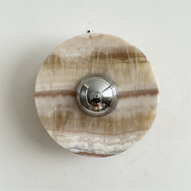 Alba Modern Minimalist Chrome Marble Wall Lamp - Letslighting