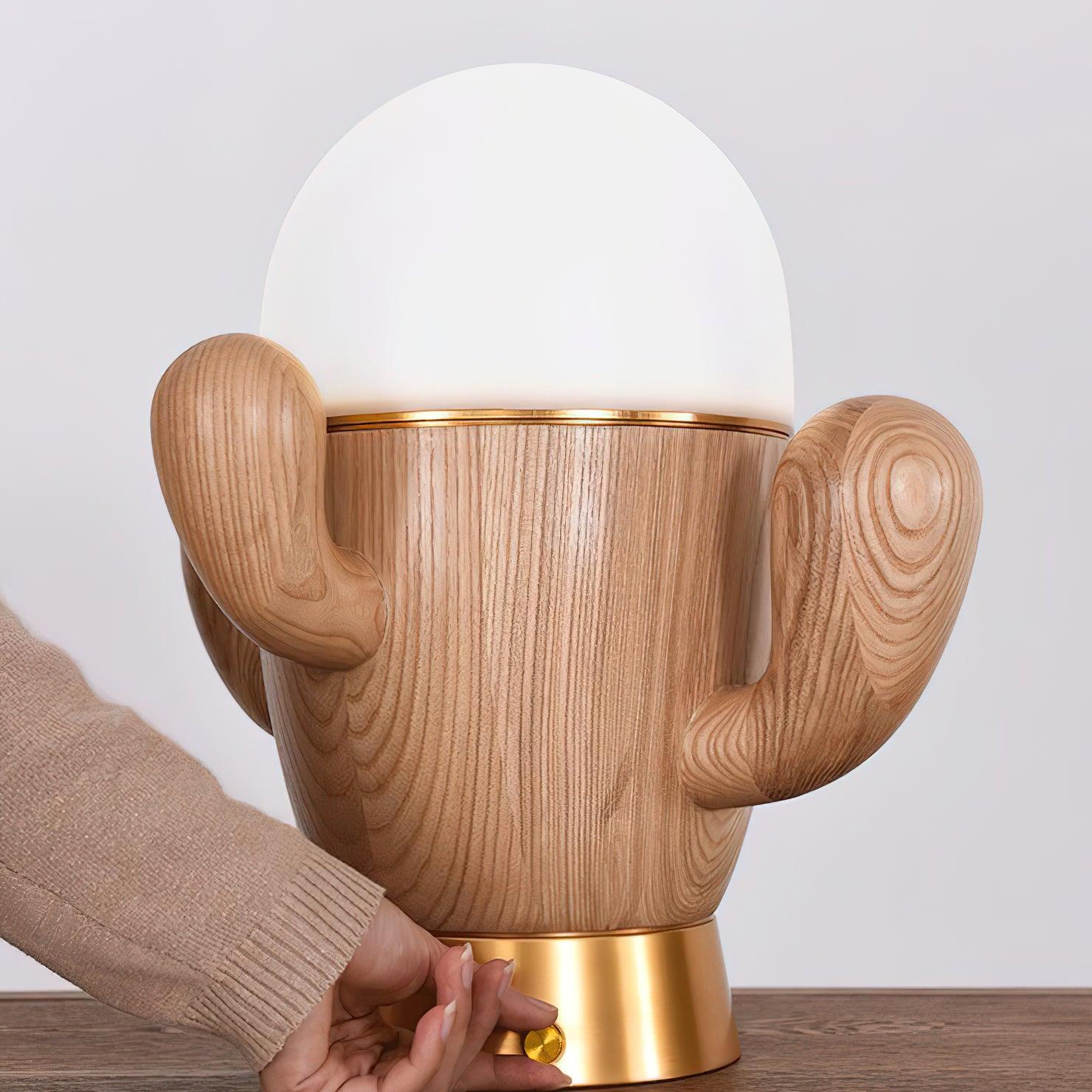 Solivice Wooden Whimsical Table Lamp - Letslighting