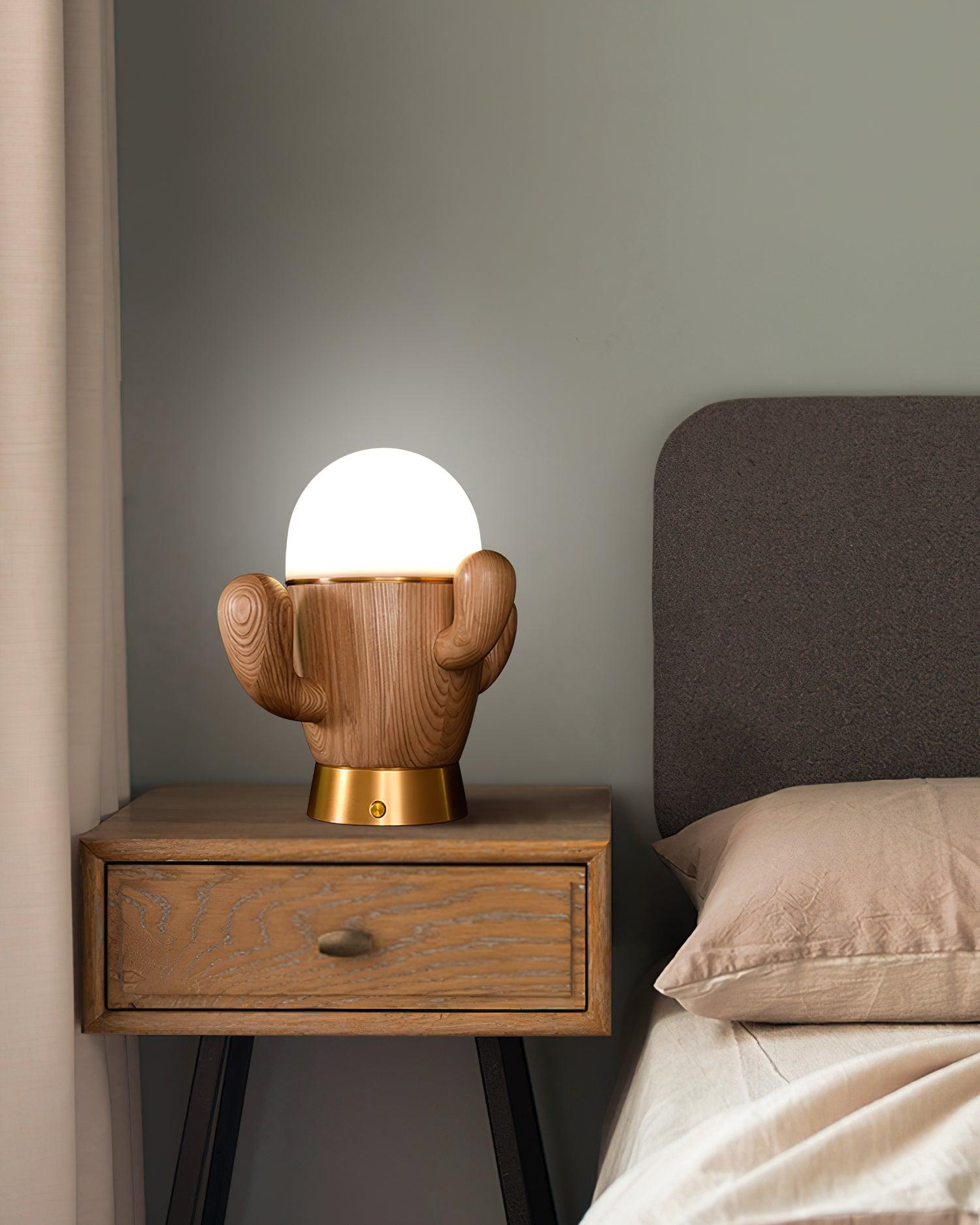 Solivice Wooden Whimsical Table Lamp - Letslighting