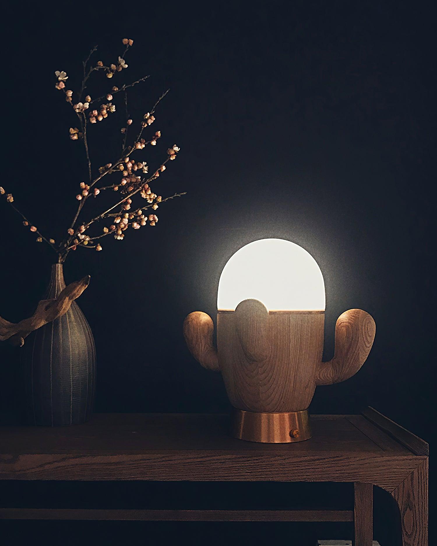 Solivice Wooden Whimsical Table Lamp - Letslighting