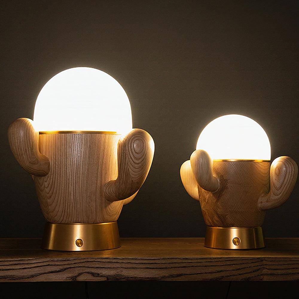Solivice Wooden Whimsical Table Lamp - Letslighting