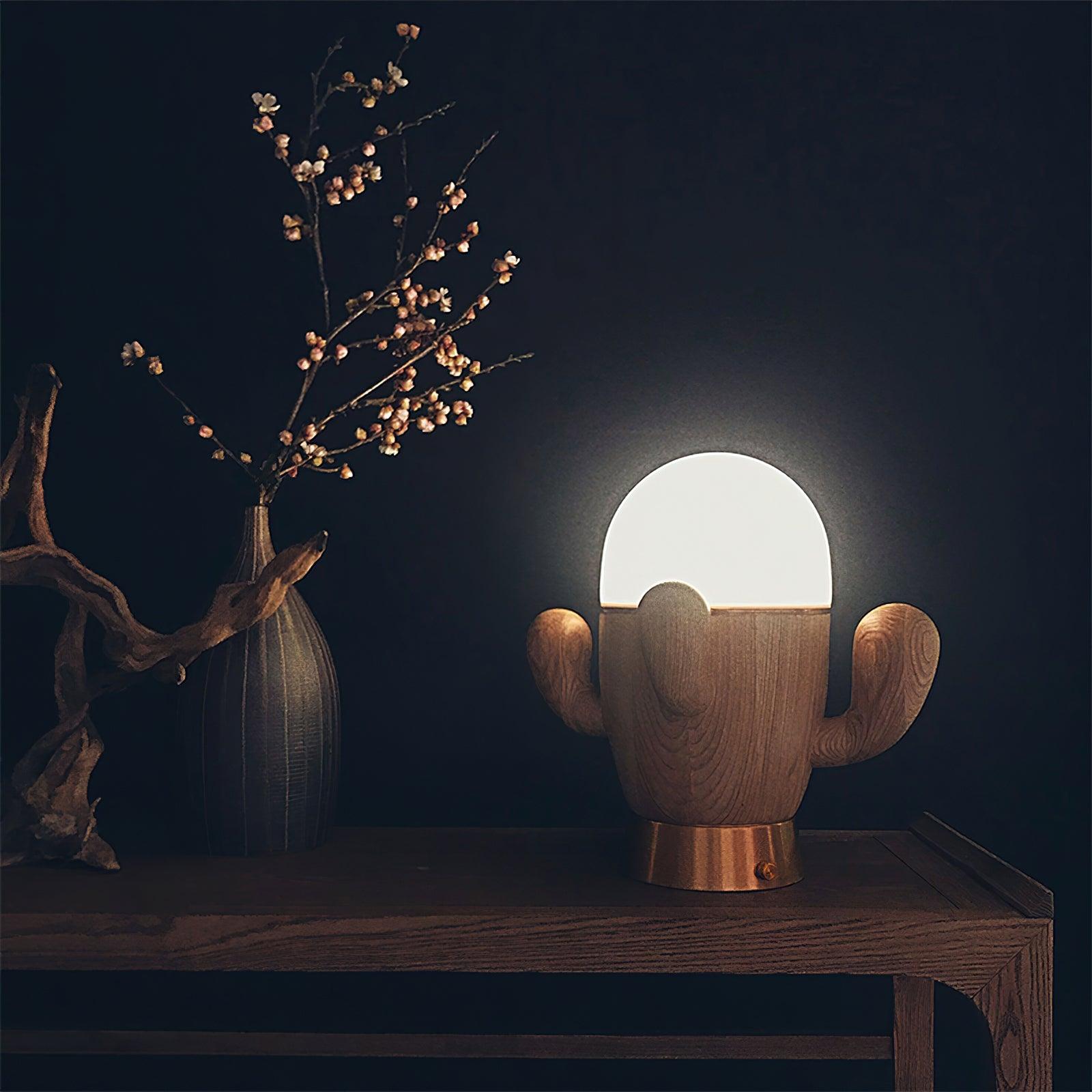 Solivice Wooden Whimsical Table Lamp - Letslighting