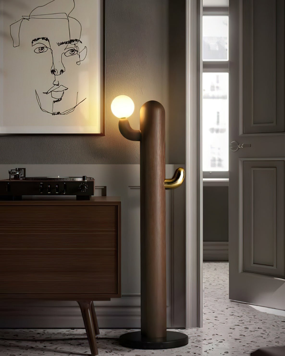 Cactus Wood Floor Lamp - Blowlighting