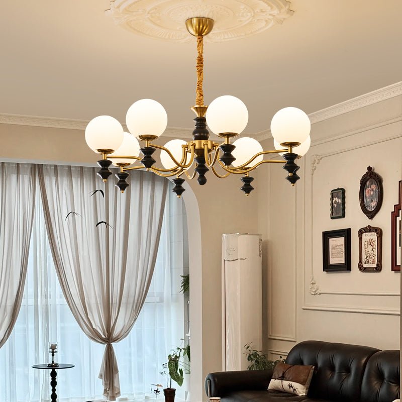 Ordore Traditional Elegance Vintage Wood Chandelier - Letslighting