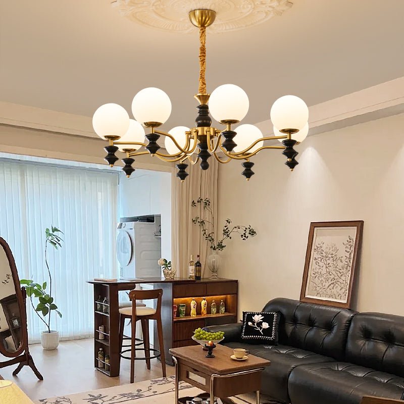 Ordore Traditional Elegance Vintage Wood Chandelier - Letslighting