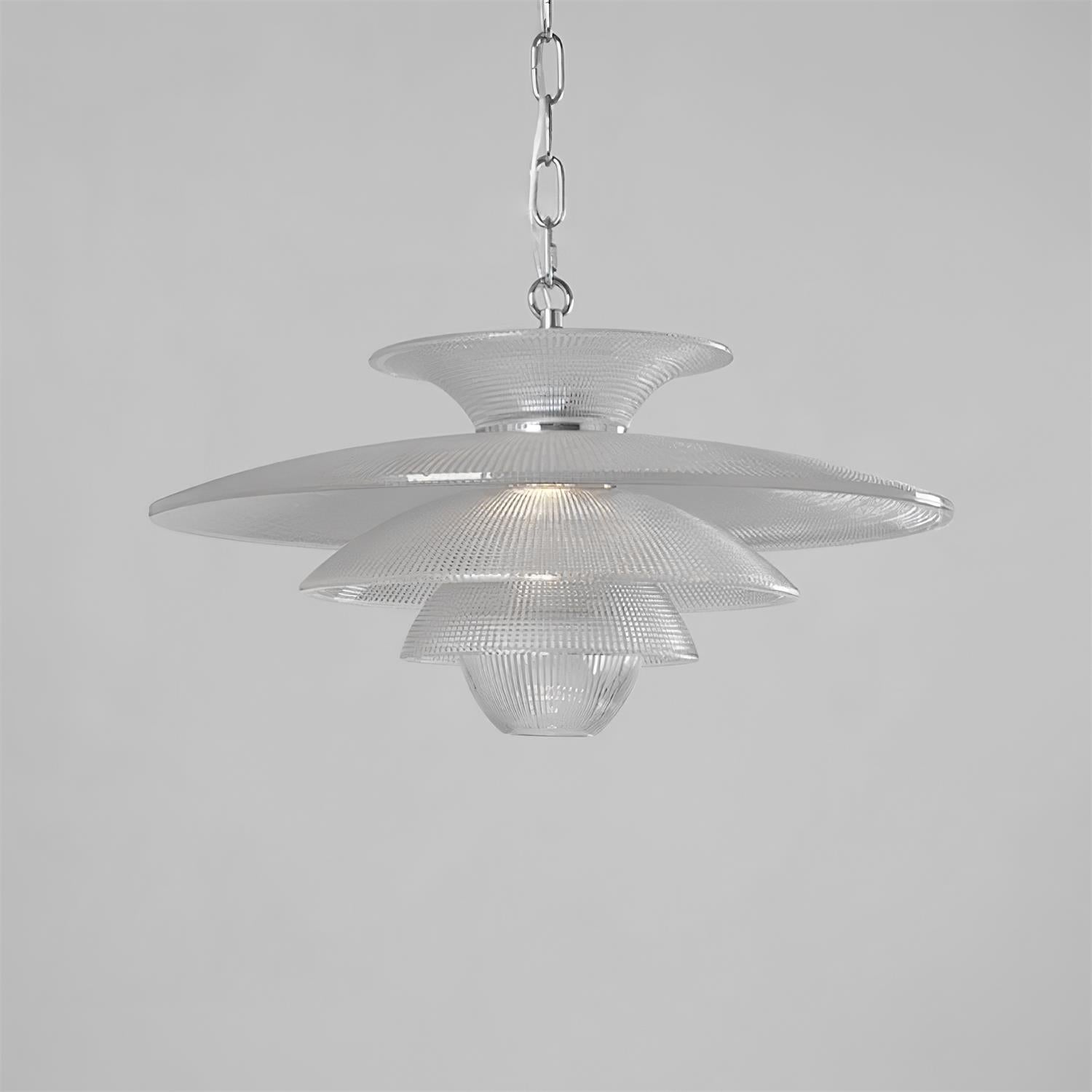 Cadenza Pendant Lamp Ripple Glass Layers - Letslighting