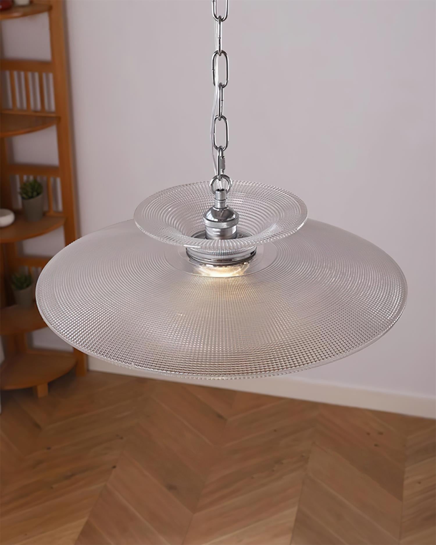 Cadenza Pendant Lamp Ripple Glass Layers - Letslighting