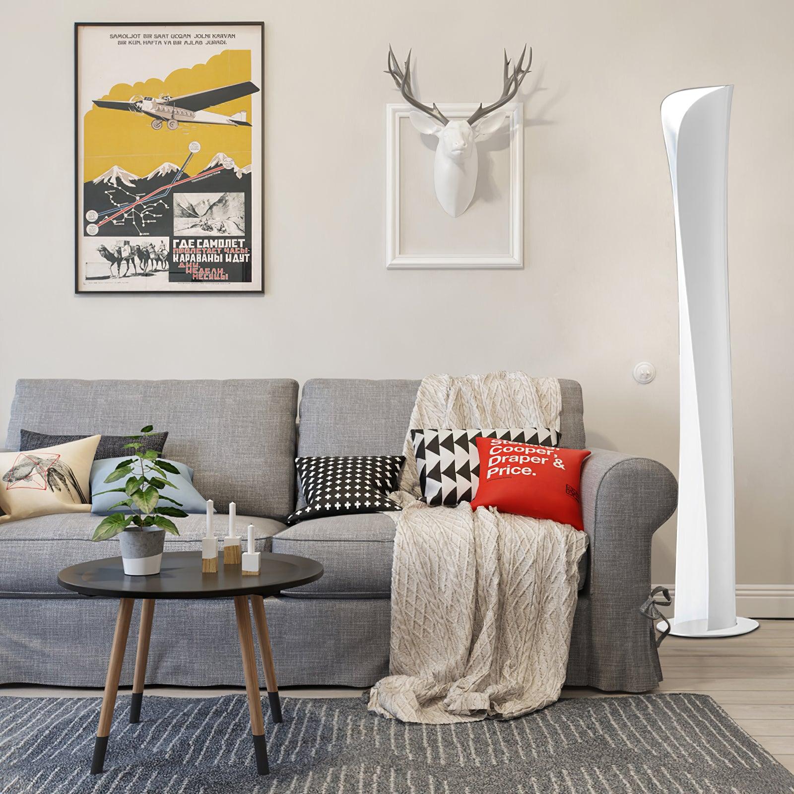 Tora Aluminum Futuristic Floor Lamp - Letslighting