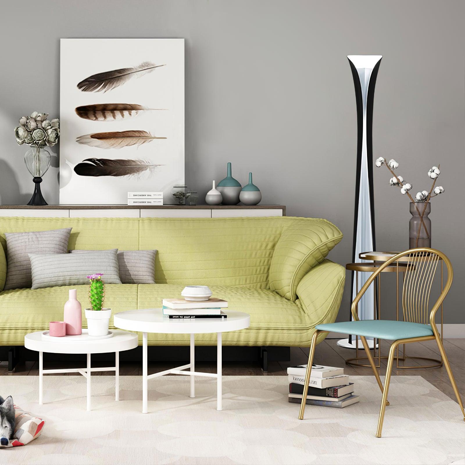 Tora Aluminum Futuristic Floor Lamp - Letslighting