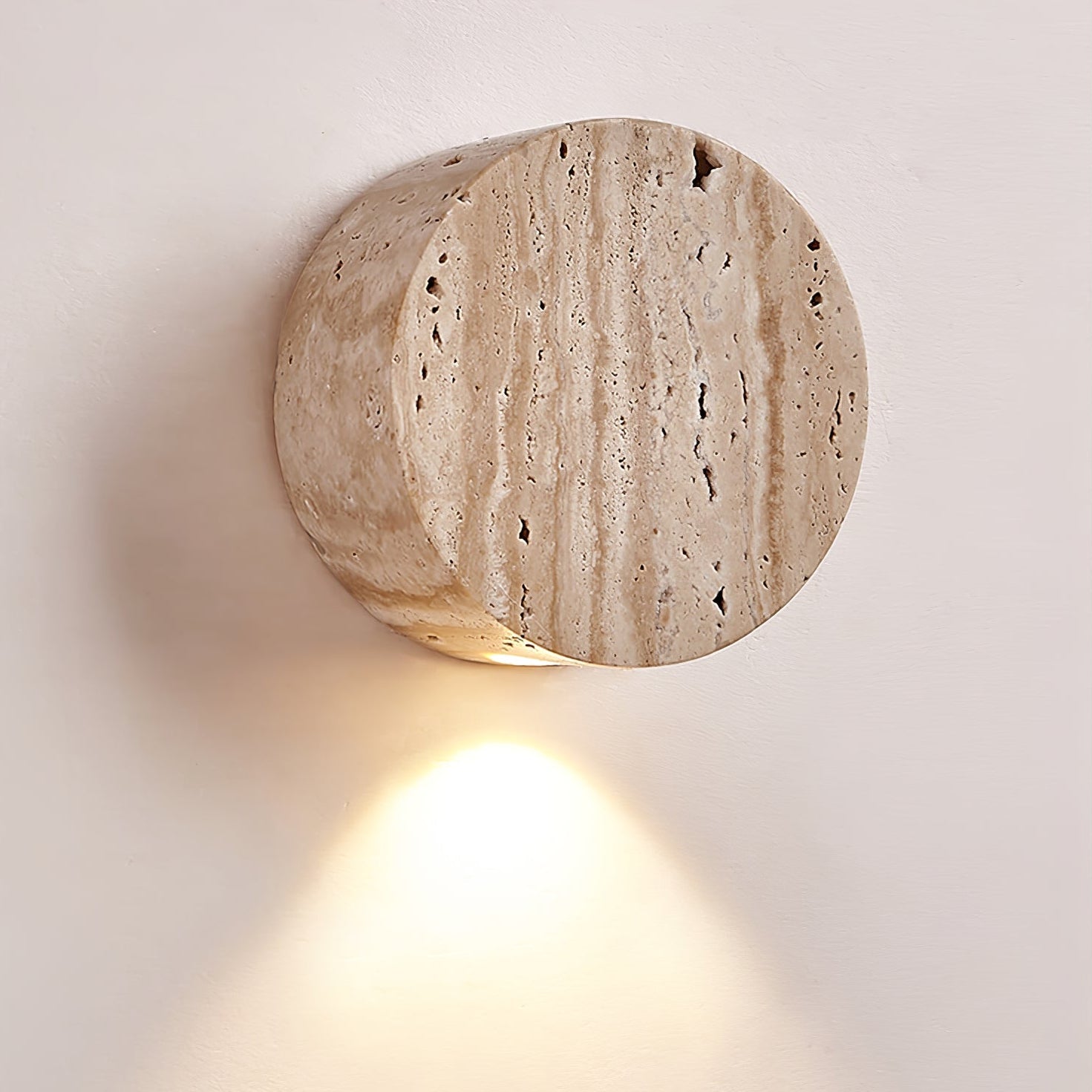 Caelan Travertine Wall Sconce - Letslighting