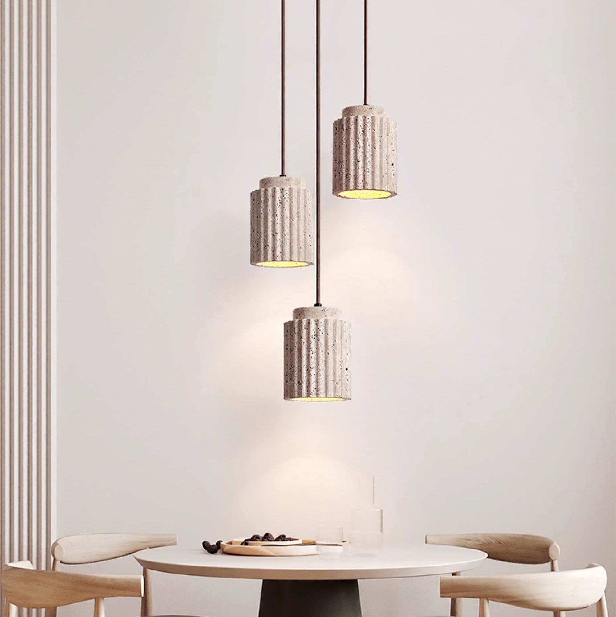 Mysolel Travertine Pendant Light