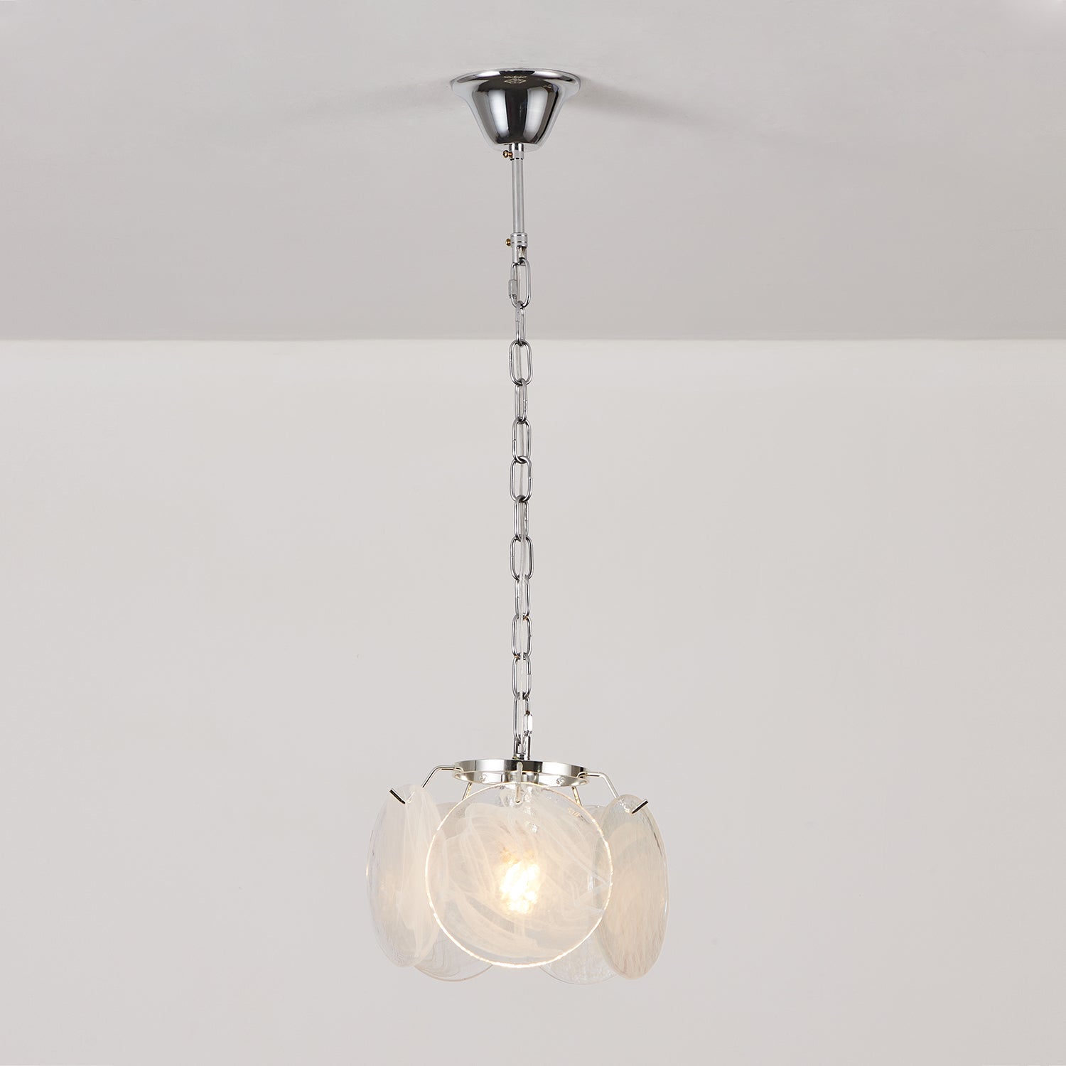 Caelina Pendant Lamp Swirling Glass Discs - Letslighting