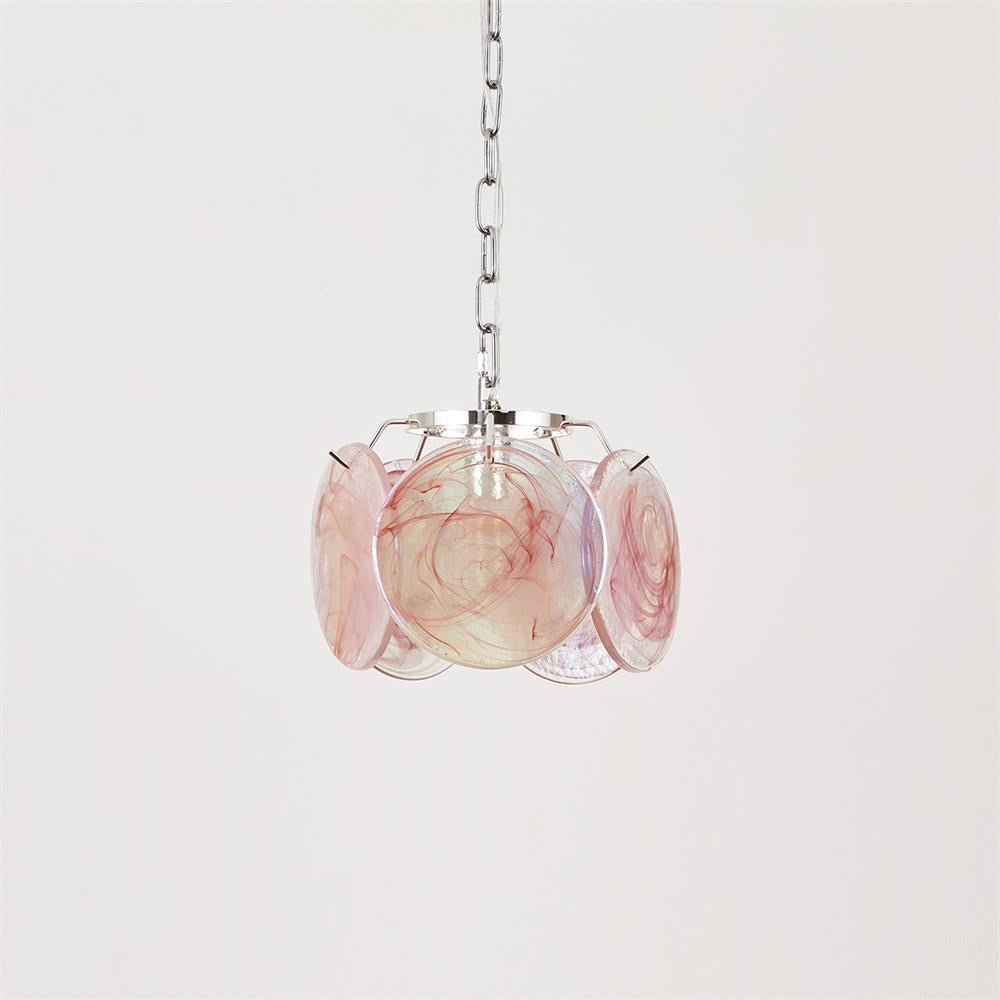 Caelina Pendant Lamp Swirling Glass Discs - Letslighting
