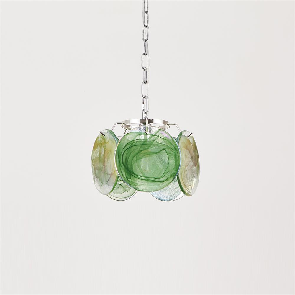 Caelina Pendant Lamp Swirling Glass Discs - Letslighting