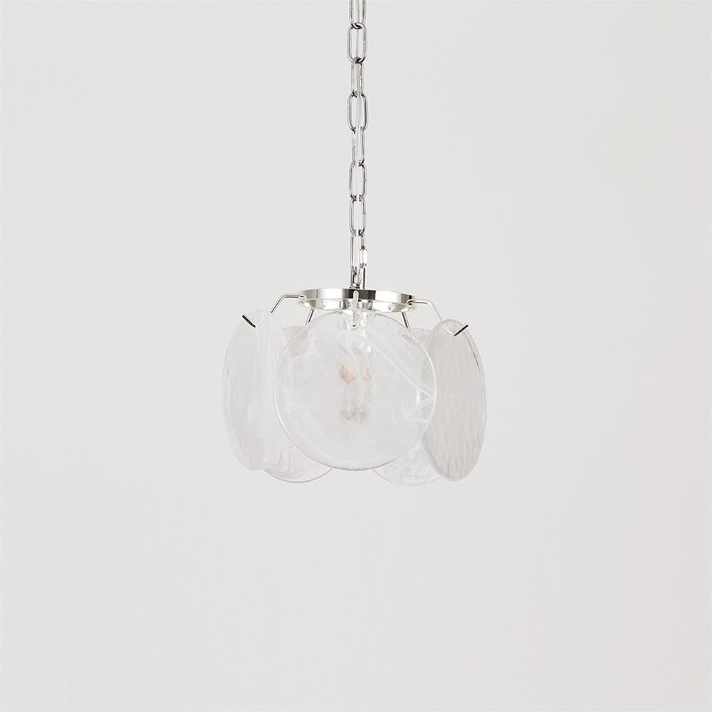Caelina Pendant Lamp Swirling Glass Discs - Letslighting
