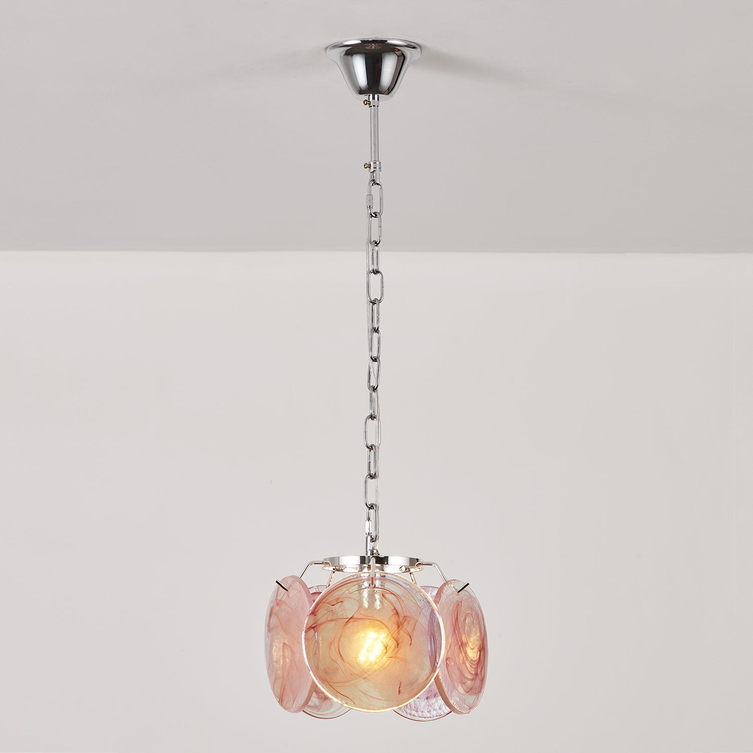 Caelina Pendant Lamp Swirling Glass Discs - Letslighting