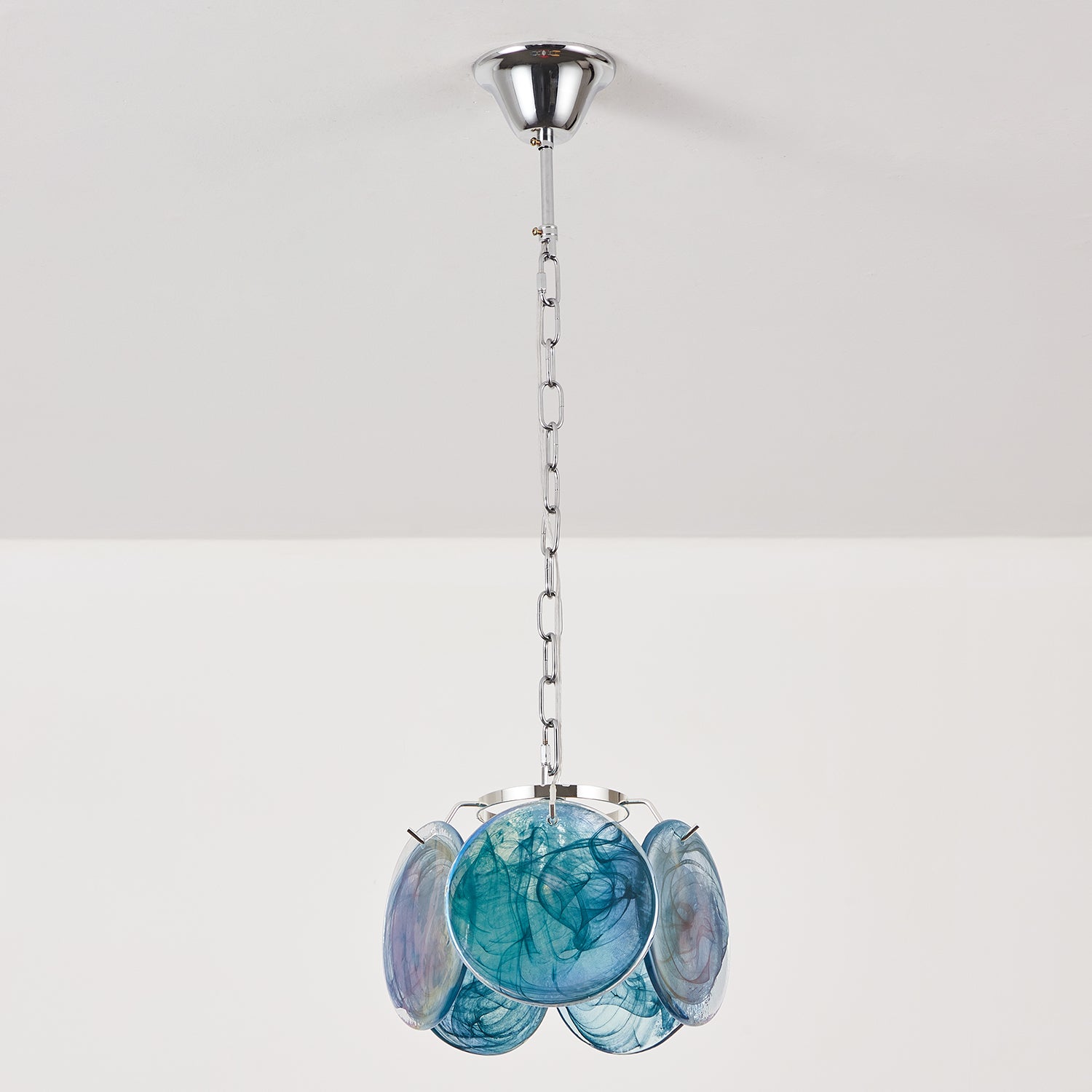 Caelina Pendant Lamp Swirling Glass Discs - Letslighting