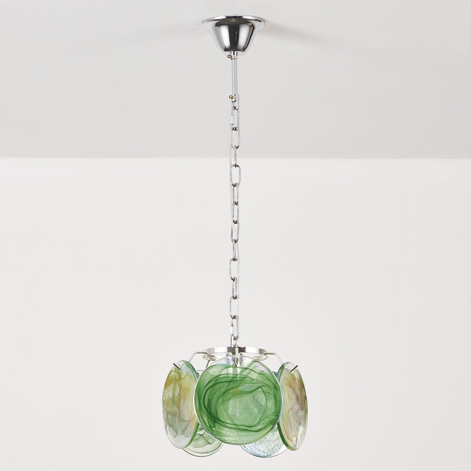 Caelina Pendant Lamp Swirling Glass Discs - Letslighting