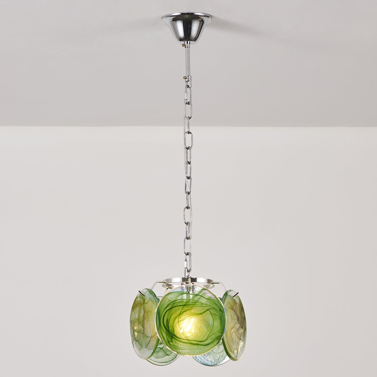 Caelina Pendant Lamp Swirling Glass Discs - Letslighting