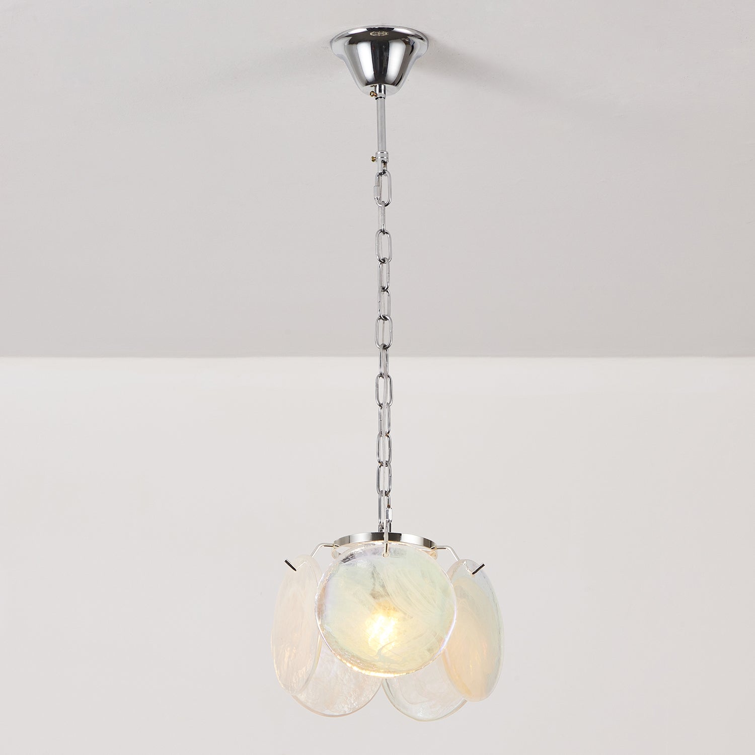 Caelina Pendant Lamp Swirling Glass Discs - Letslighting