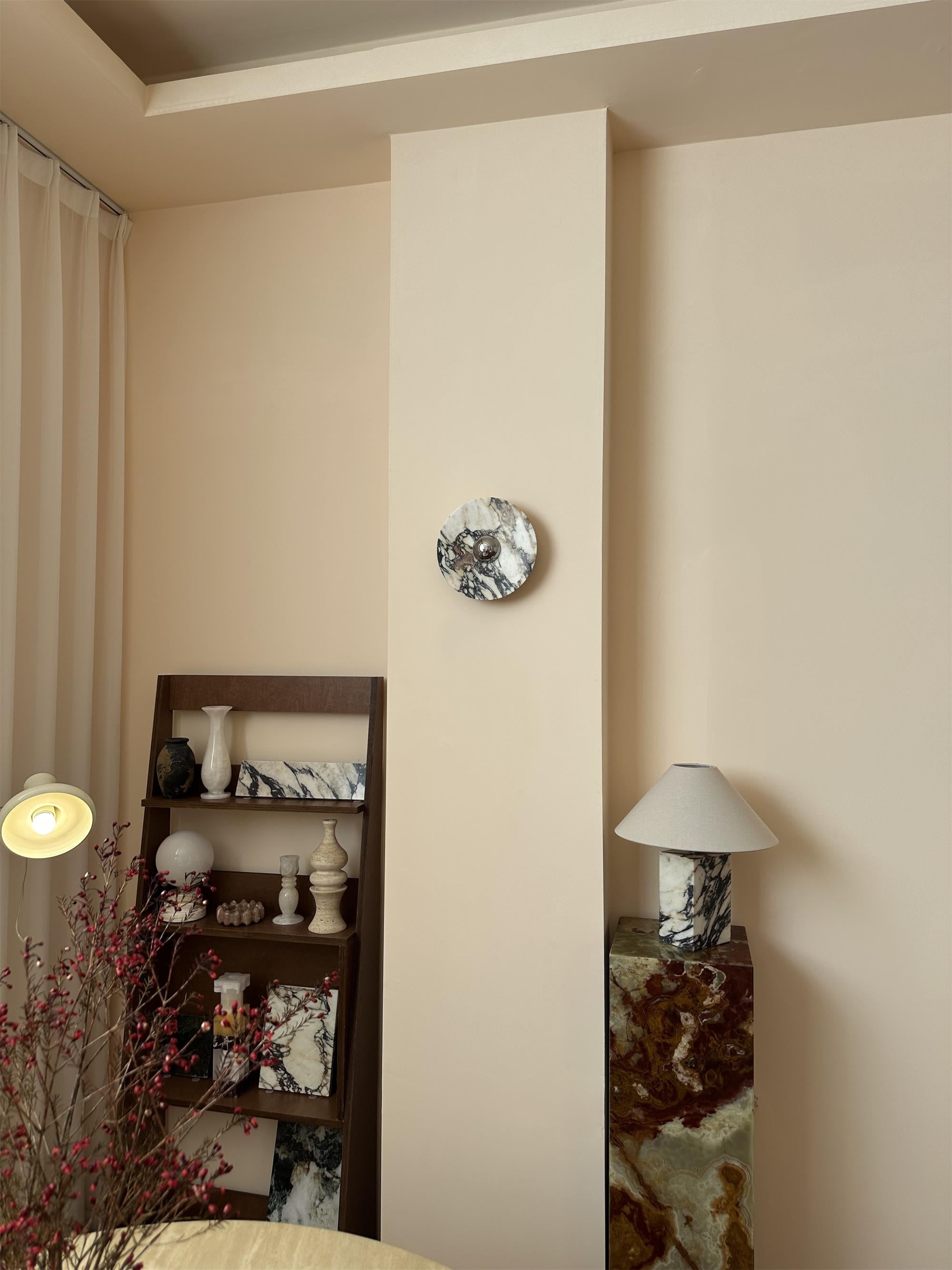Alter Modern Minimalist Round Marble Sconce Wall Lamp - Letslighting