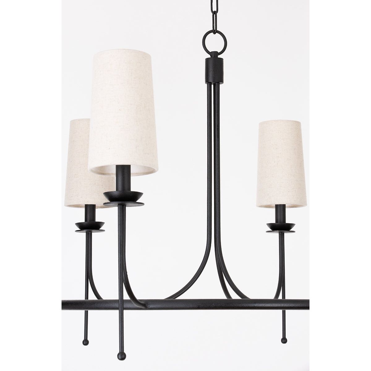 Aurora Vintage Industrial Brass Fabric Chandelier - Letslighting