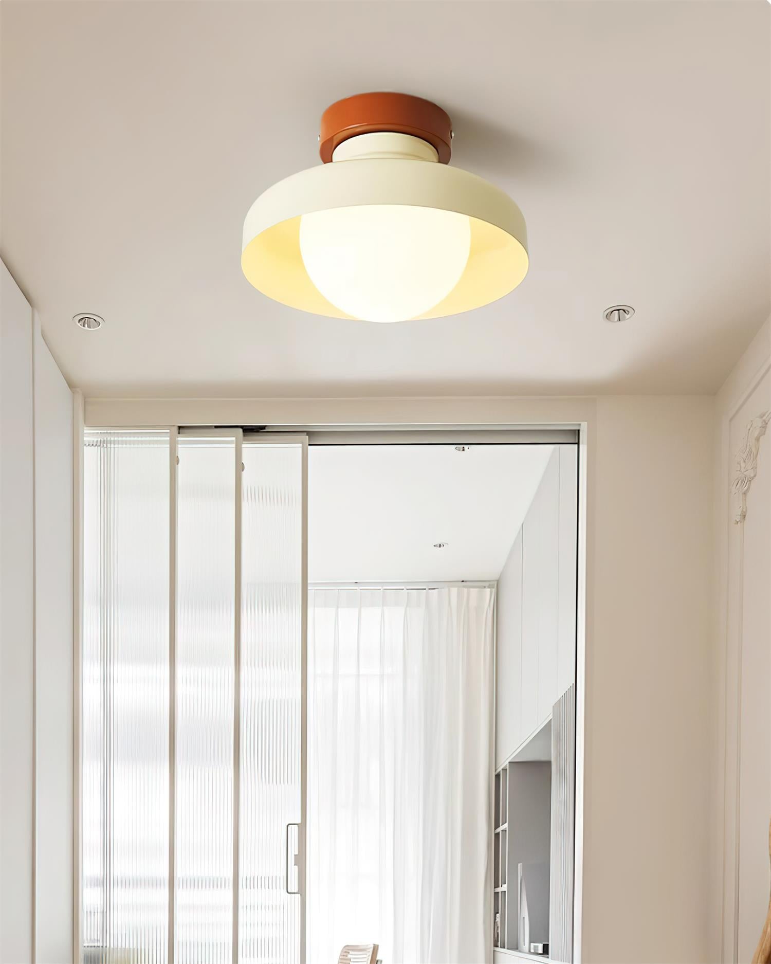 Solvane Blue Metal Flush Mount Ceiling Light - Letslighting