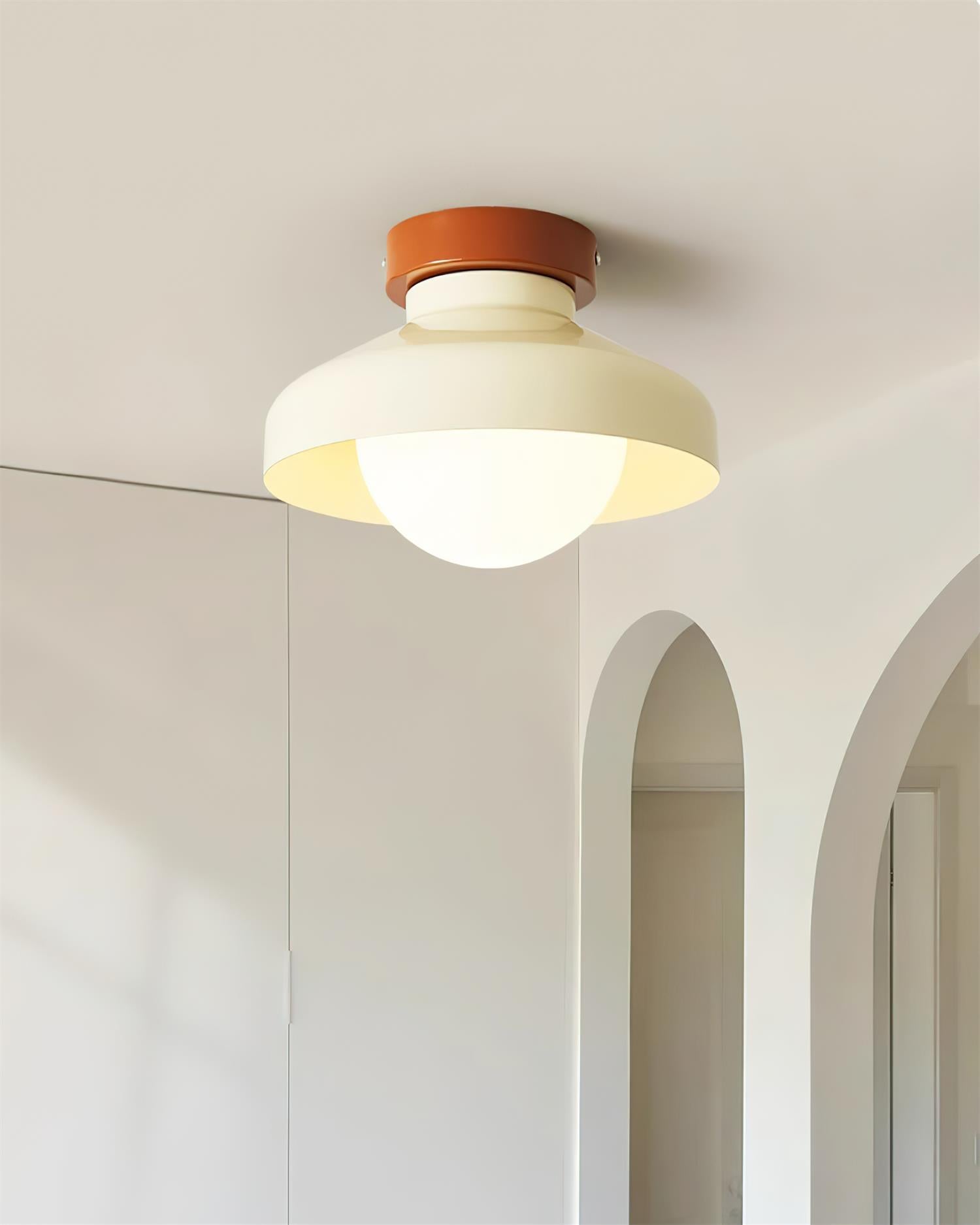 Solvane Blue Metal Flush Mount Ceiling Light - Letslighting