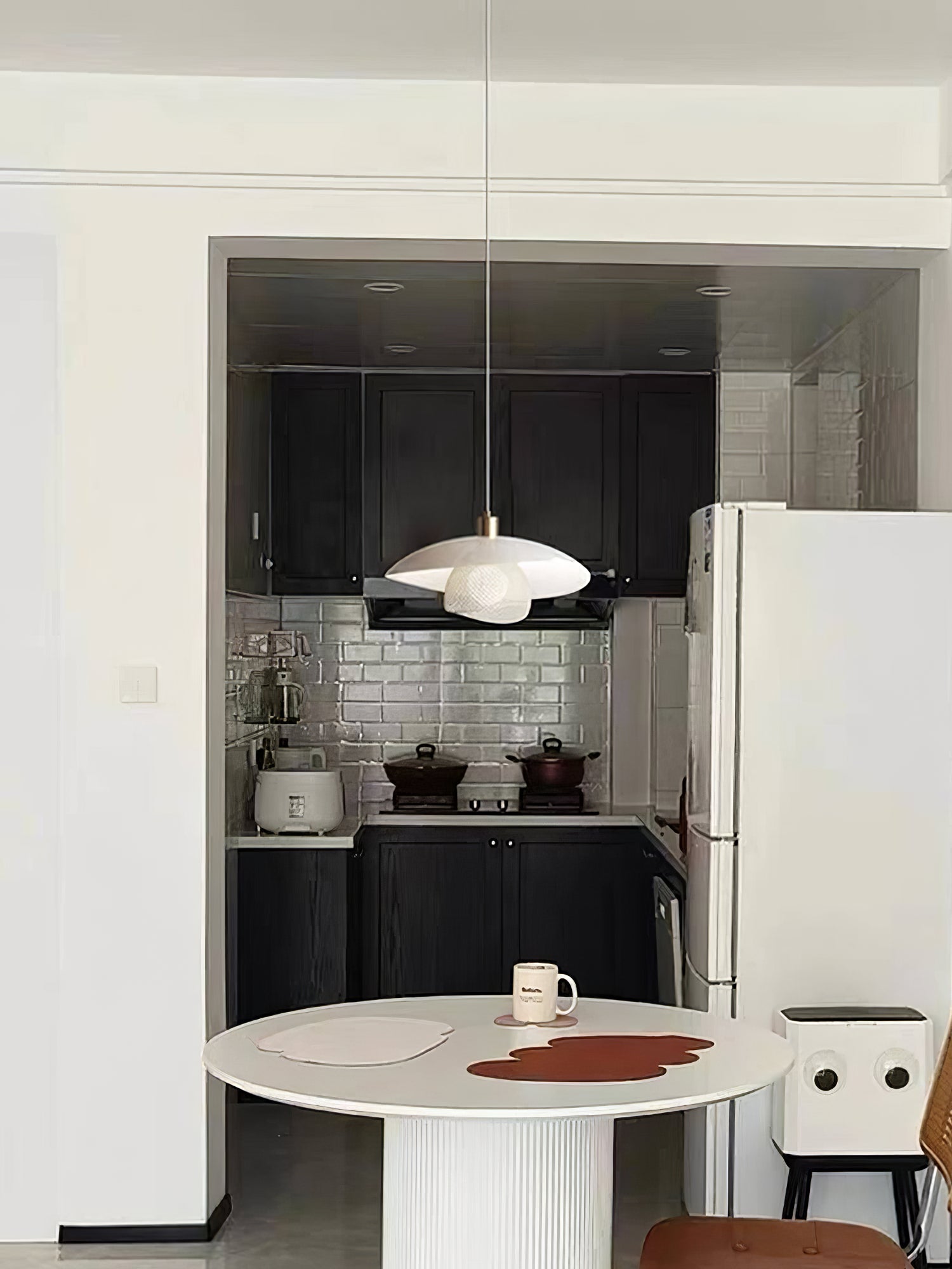 Dynam Modern Minimalist Floyd White Pendant Lamp - Letslighting