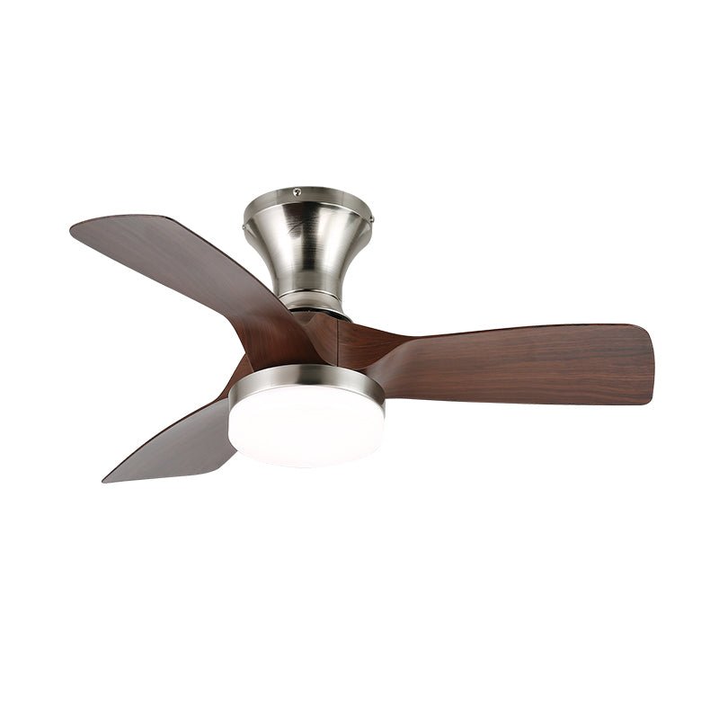 Mirella Silver Wood Ceiling Fan Light - Letslighting