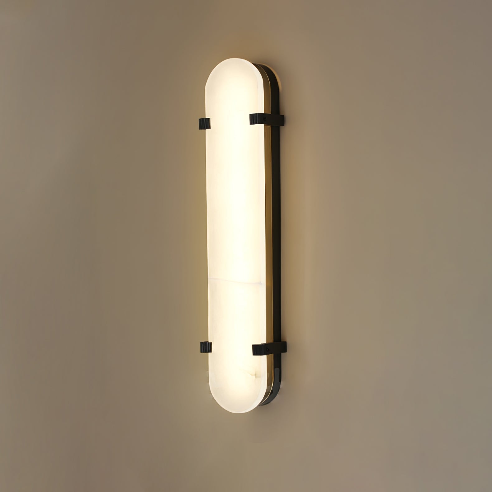 Lunaris Oval Alabaster Wall Light