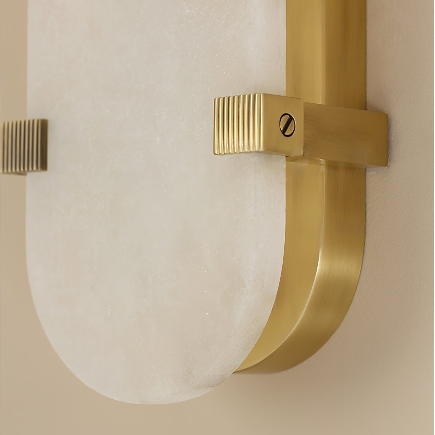 Lunaris Oval Alabaster Wall Light