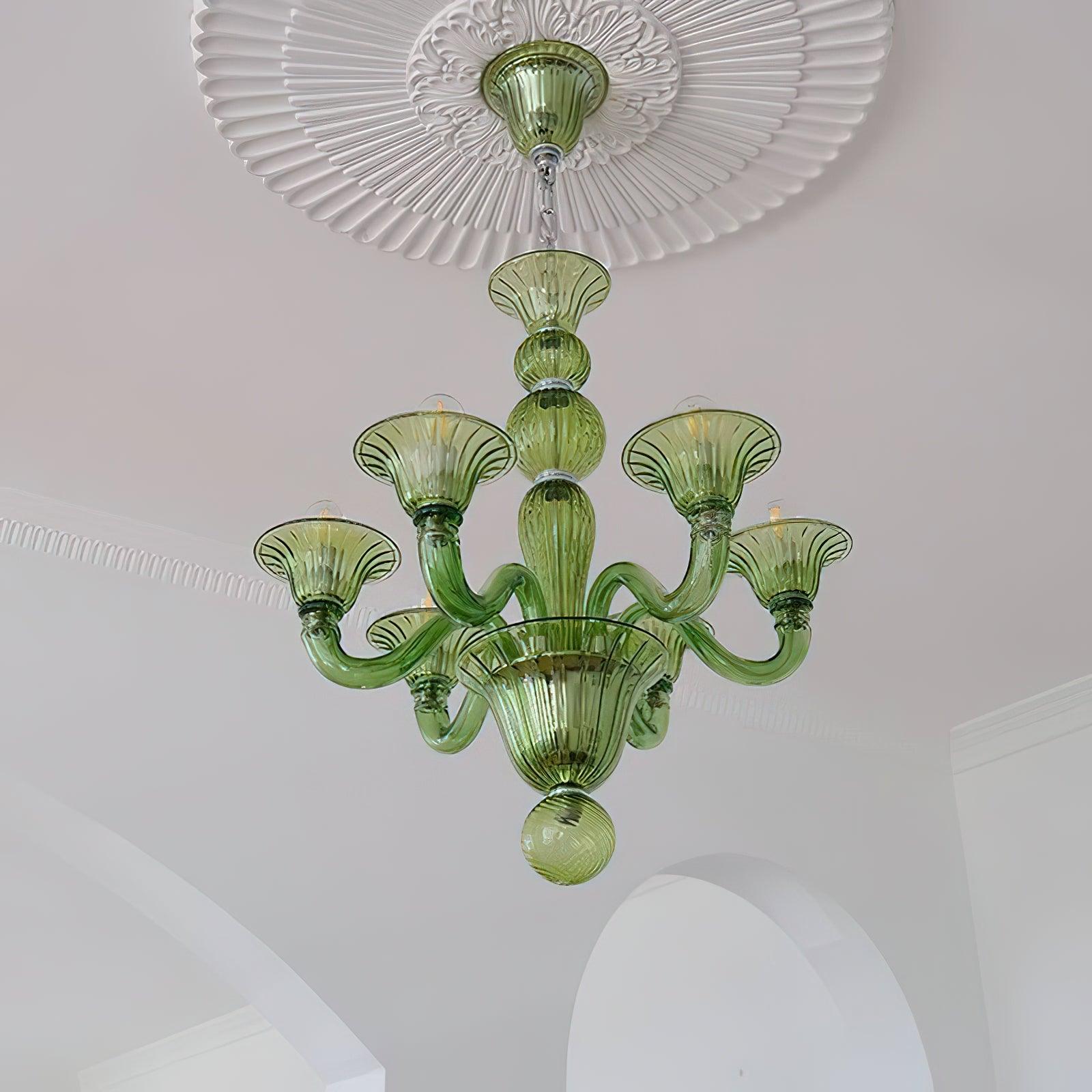 Aurora Chandelier Murano Glass Exotic - Letslighting
