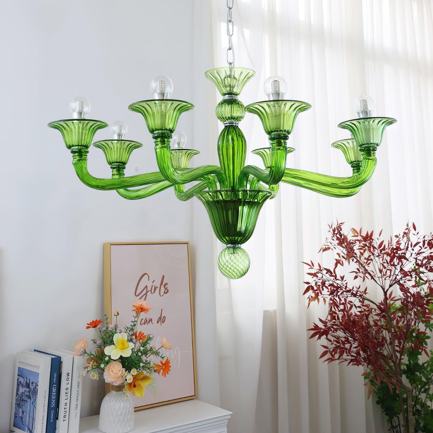 Aurora Chandelier Murano Glass Exotic - Letslighting