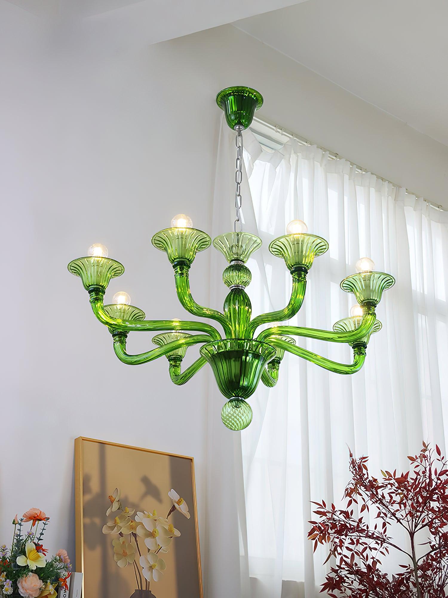 Aurora Chandelier Murano Glass Exotic - Letslighting