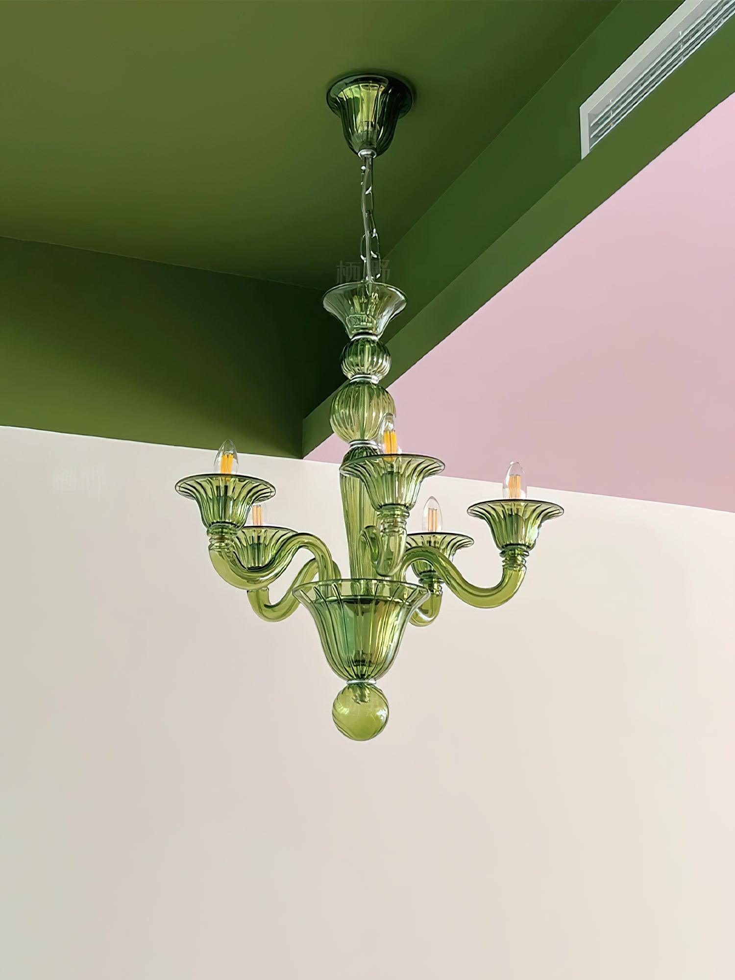 Aurora Chandelier Murano Glass Exotic - Letslighting
