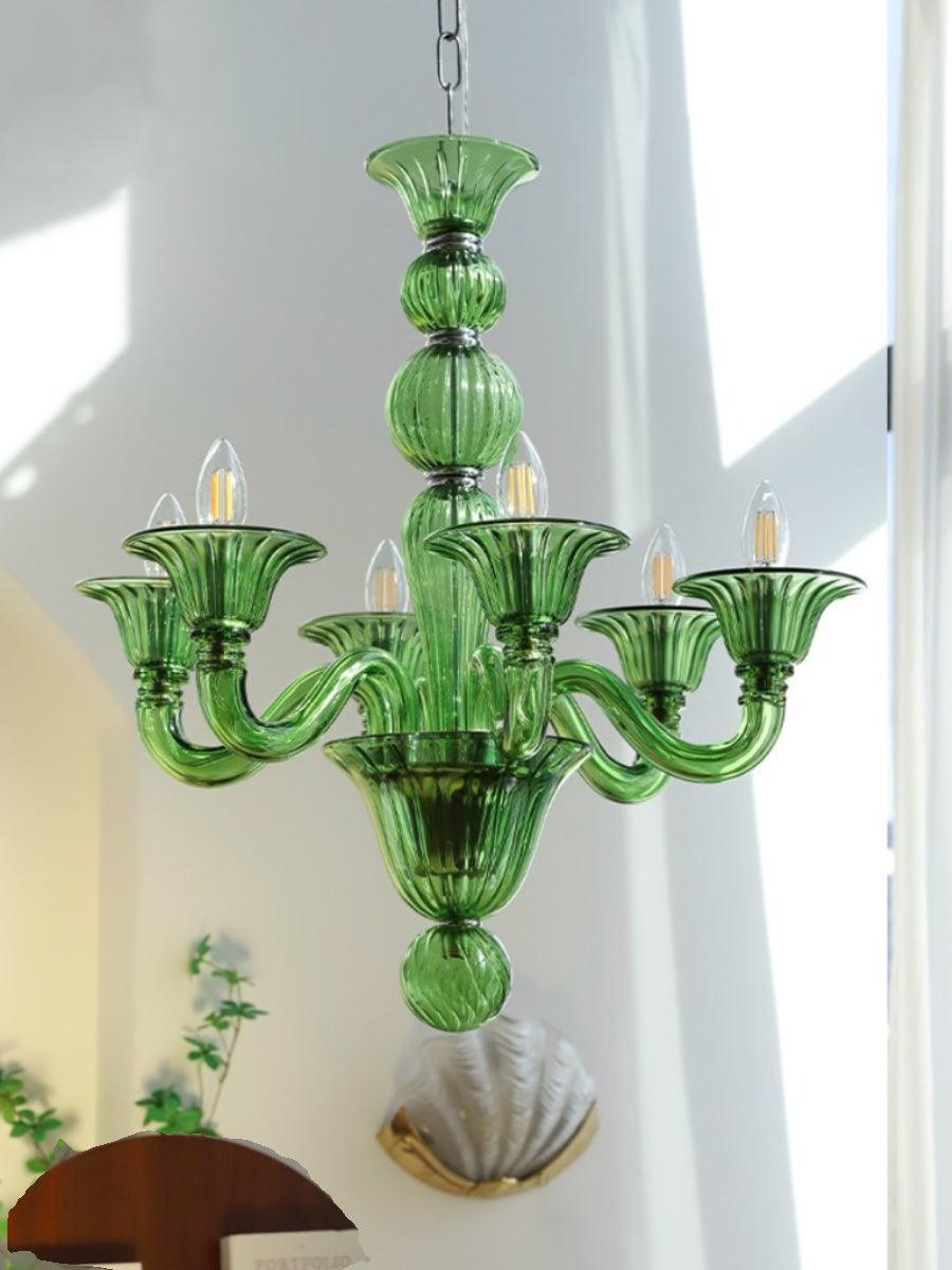 Aurora Chandelier Murano Glass Exotic - Letslighting