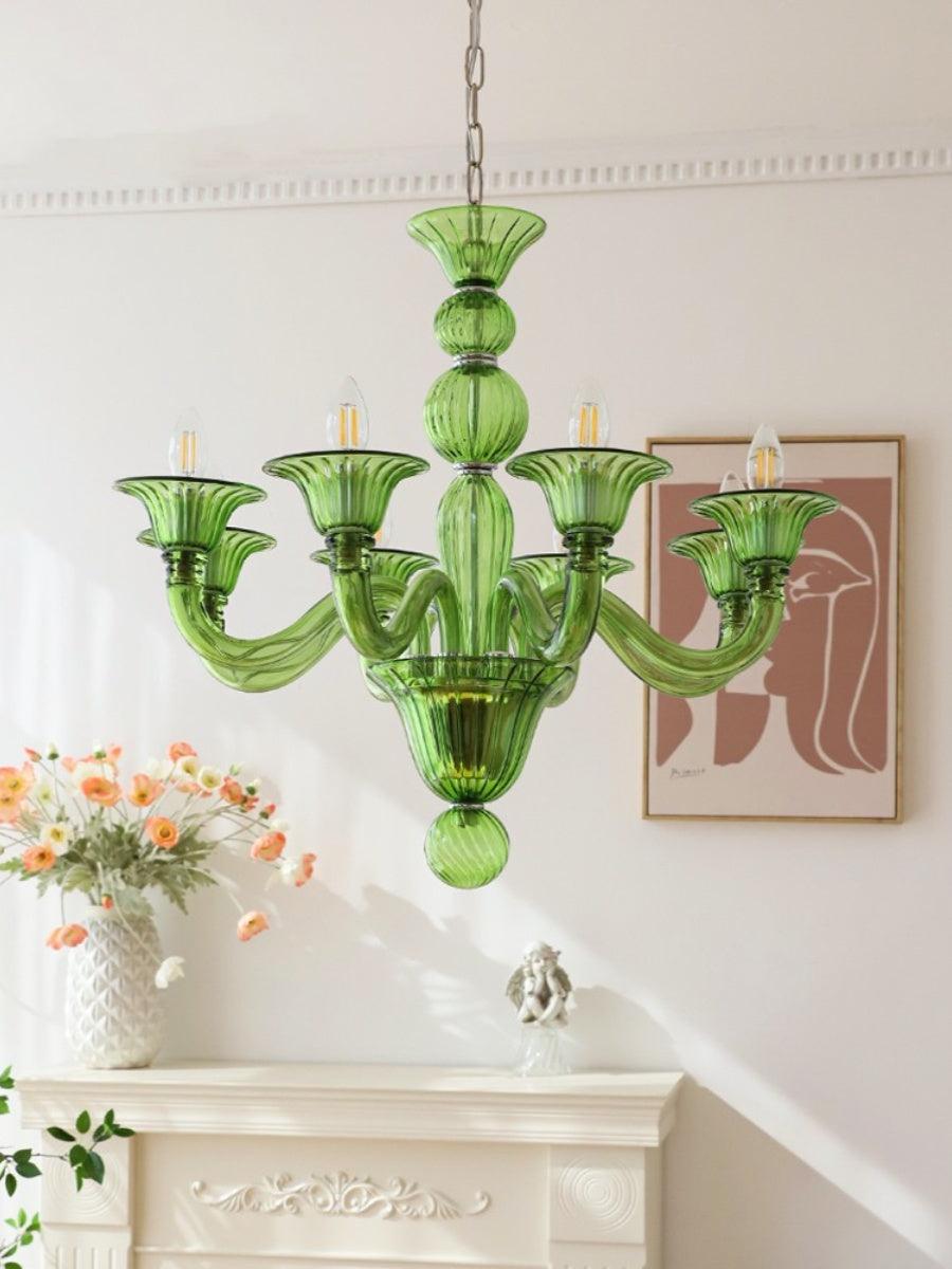 Aurora Chandelier Murano Glass Exotic - Letslighting