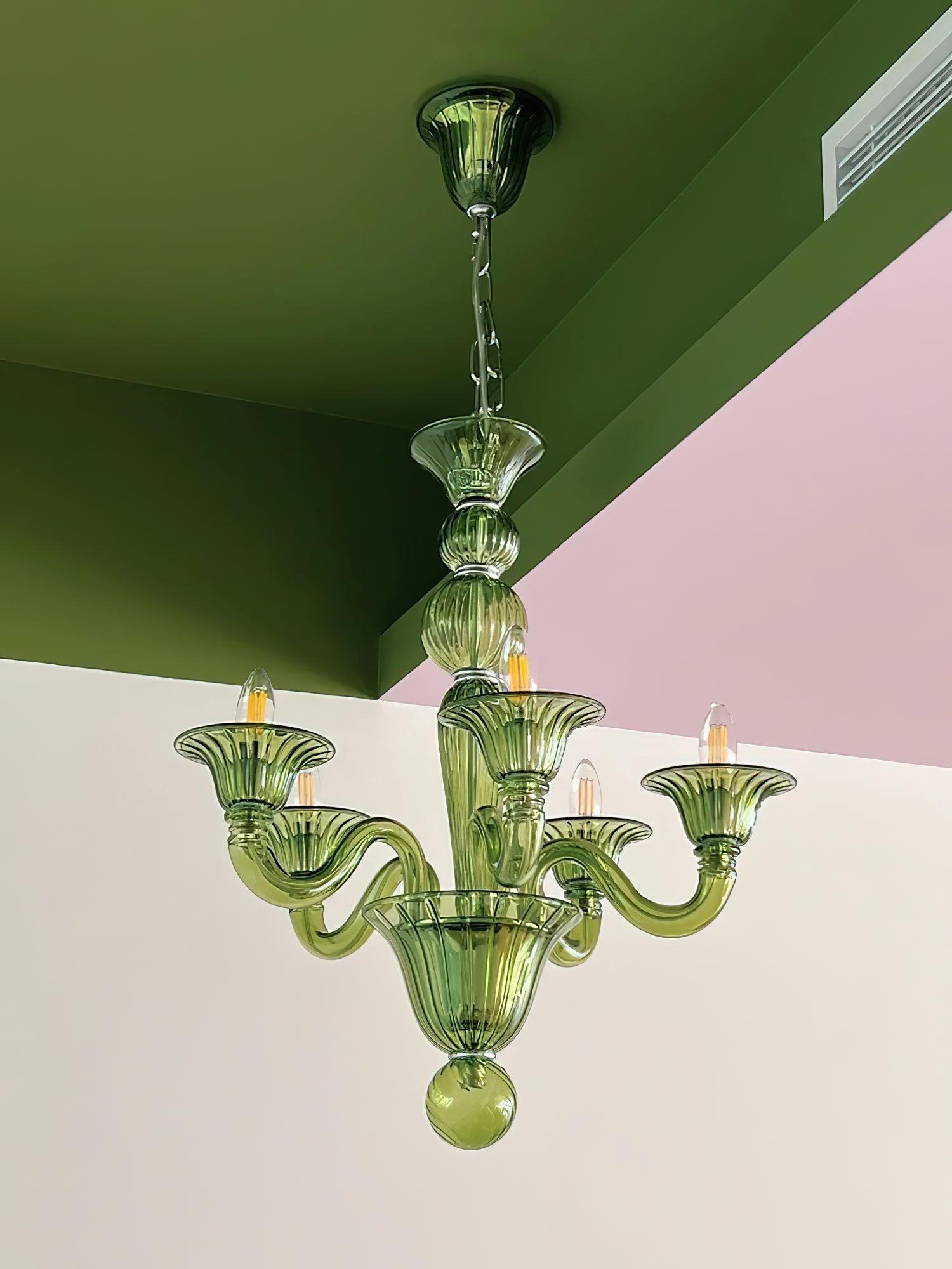 Aurora Chandelier Murano Glass Exotic - Letslighting