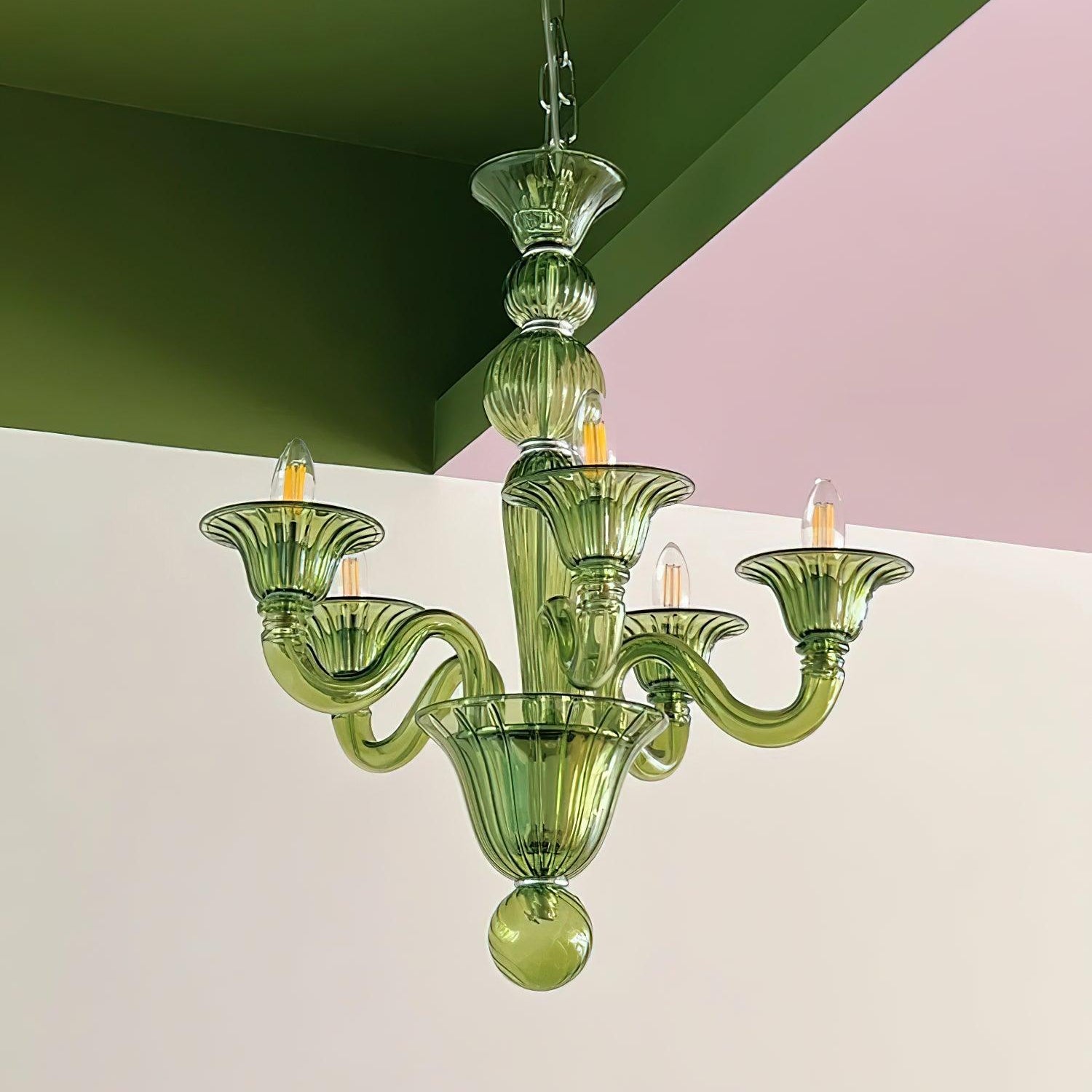 Aurora Chandelier Murano Glass Exotic - Letslighting