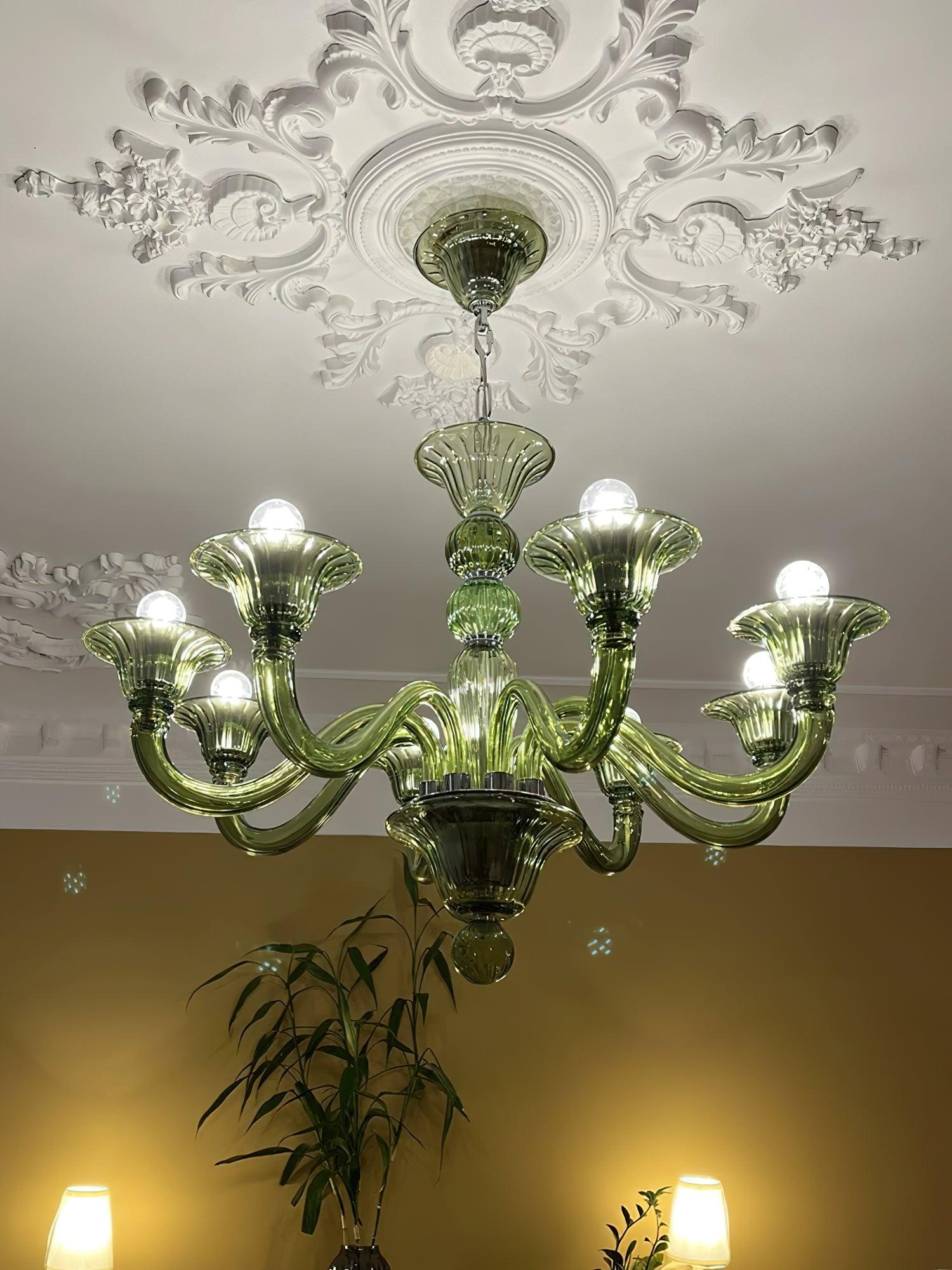 Aurora Chandelier Murano Glass Exotic - Letslighting