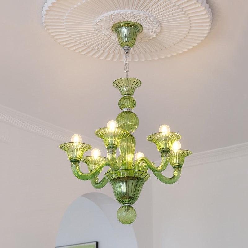 Aurora Chandelier Murano Glass Exotic - Letslighting