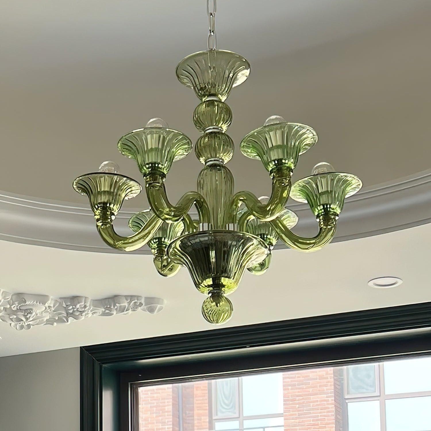 Aurora Chandelier Murano Glass Exotic - Letslighting