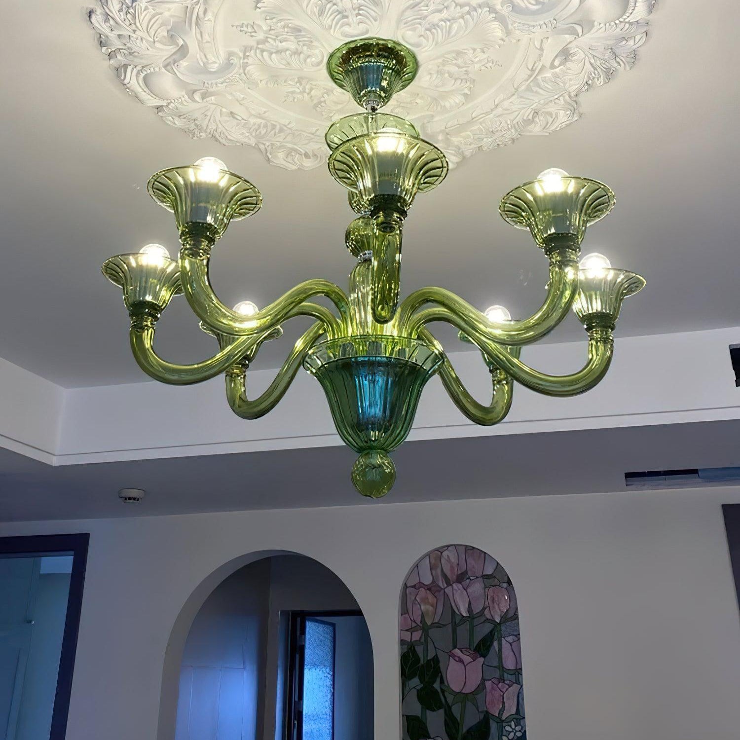 Aurora Chandelier Murano Glass Exotic - Letslighting