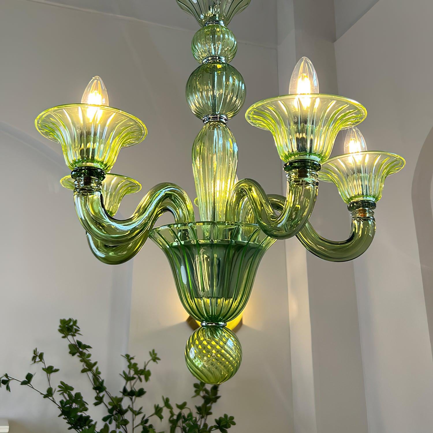 Aurora Chandelier Murano Glass Exotic - Letslighting