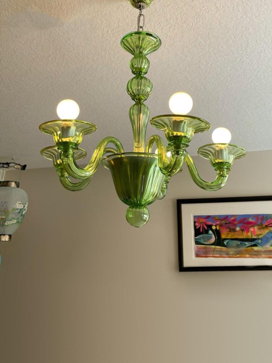 Aurora Chandelier Murano Glass Exotic - Letslighting