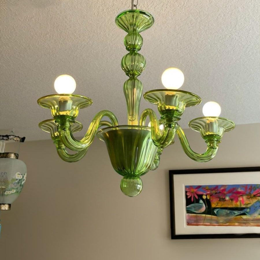 Aurora Chandelier Murano Glass Exotic - Letslighting