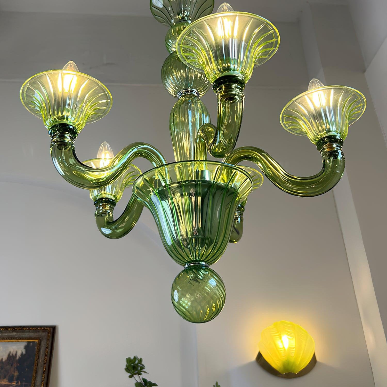 Aurora Chandelier Murano Glass Exotic - Letslighting
