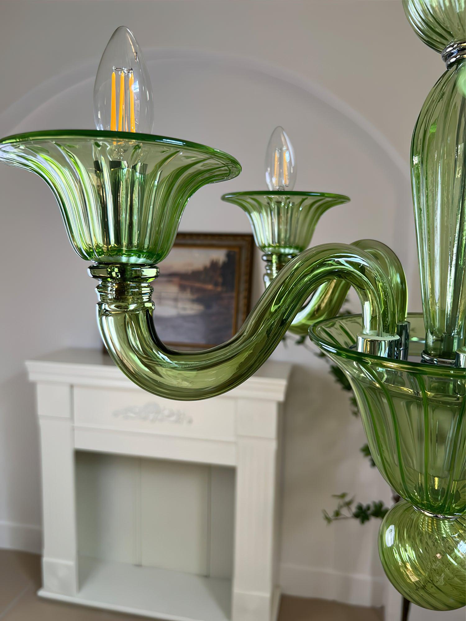 Aurora Chandelier Murano Glass Exotic - Letslighting