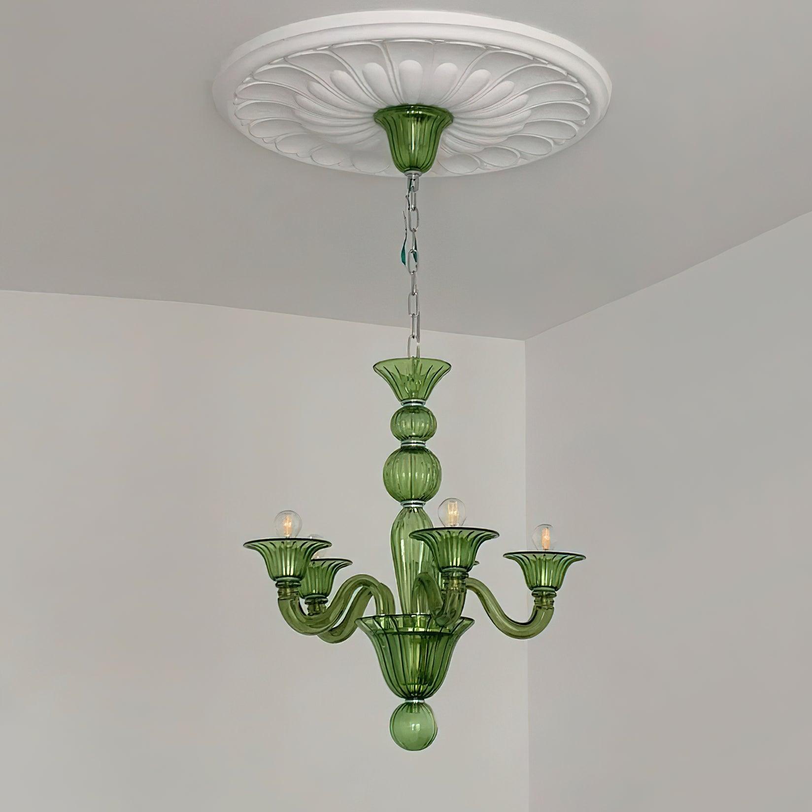 Aurora Chandelier Murano Glass Exotic - Letslighting